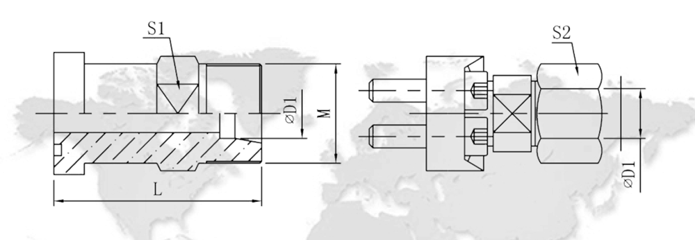GSF SAE&nbsp;flange&nbsp;adapter(standard series)
