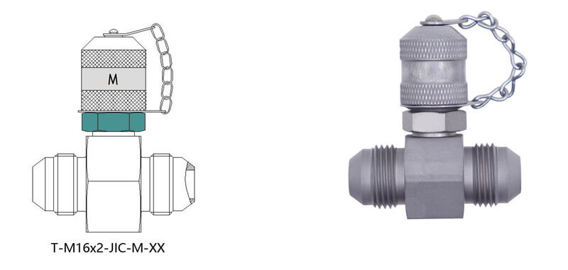 Hydraulic Test Point With Tee Connection - Mongor Fluid