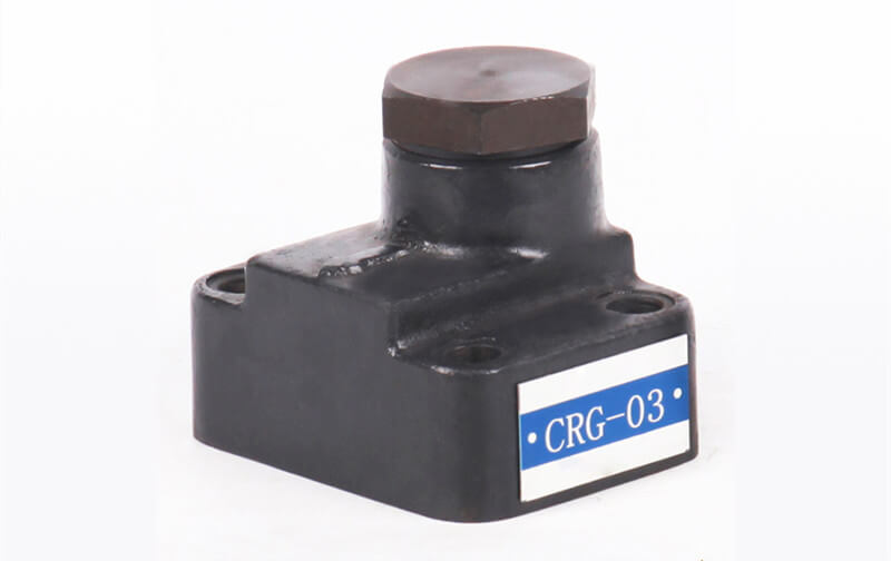 Right angle hydraulic check valve block detail 1