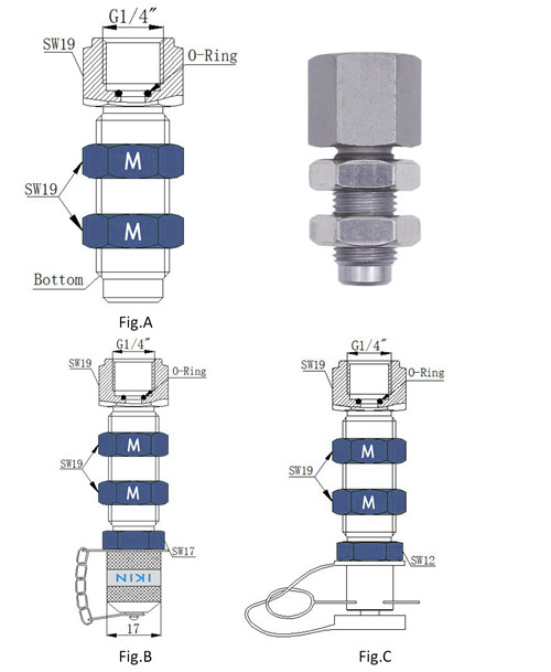 models of bulkhead gauge adaptors