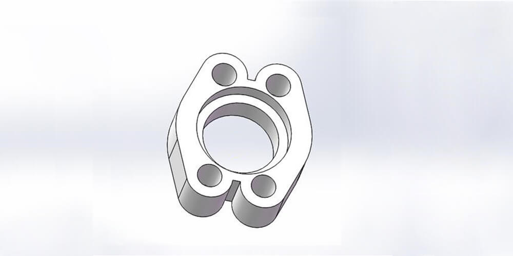 3D drawing for hydraulic flanges
