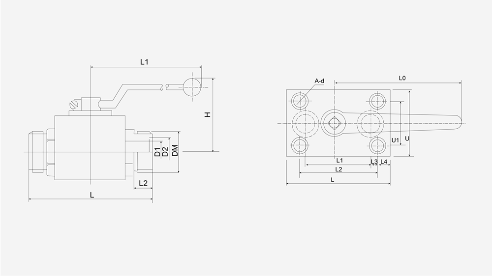 CAD drawings of fluid ball valves_副本