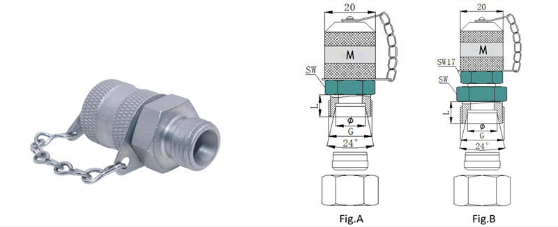 specification of hydraulic test point with cutting ring 1