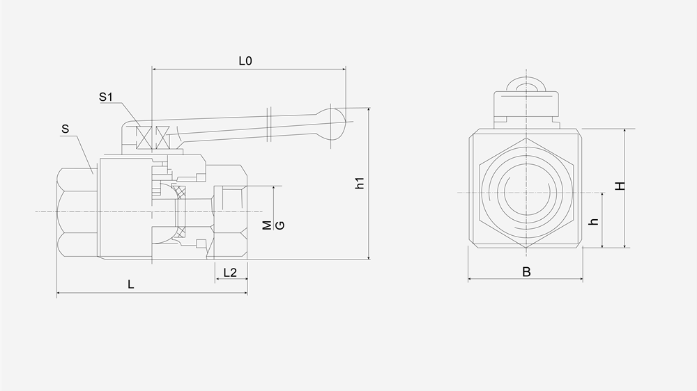 CAD drawings of hydraulic ball valves_副本