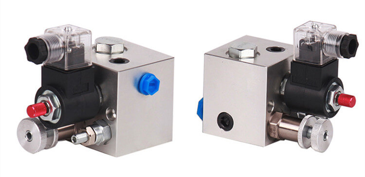 details of Hydraulic lifting valve block 
